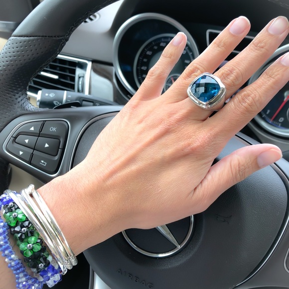 David Yurman Jewelry - DAVID YURMAN
17mm Hampton Blue Topaz  Albion Ring
